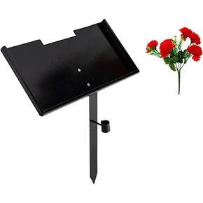 Grave Marker Stand, Metal Memorial Stone Stand for 6 X 12 in Stone Stand, Memorial Plaque Stand, Anti Fading Memorial Remembrance Plaque Stake for Lost Loved One, Cat, Dog