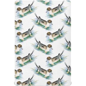 Fitted Crib Sheets for Baby Boys or Girls Soft Breathable Baby Play Yard Sheet for Standard Size Crib Mattress 39x27in Watercolor Pattern Flying Duck