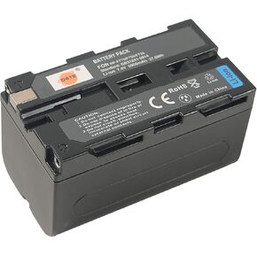 QIAOJINLIN DSTE 7.4V 5000mAh NP-F750 بطارية ليثيوم أيون قابلة لإعادة الشحن، بطارية بديلة متوافقة مع Sony NP-F550، NP-F530، NP-F570، NP-F330، NP-F790، NP-F770، NP-F730، NEX-EA50CH in Kuwait