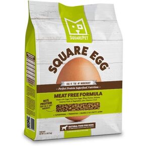 Square Egg Dry Dog Food, Gentle Kibble Sturcture, Whey Proten, Amino Acids, Easily Digestible Ideally for Senior Dogs 19.8lbs