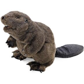 Folkmanis Beaver Hand Puppet Brown, 8"