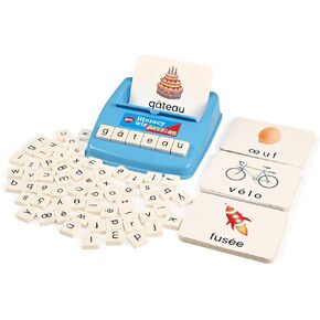 BOHS French Literacy Wiz Fun Game - Lower Case Sight Words - 60 Flash Cards - Preschool Language Learning Educational Toys
