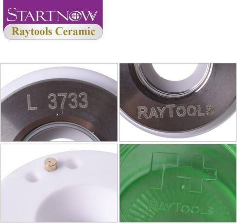 حامل فوهة رأس الليزر الأصلي من السيراميك الليزري D32mm من Startnow Raytools لتمكين قطع غيار ماكينات قطع الألياف (D28 120515099A، 10 قطع) in Kuwait