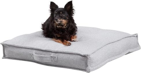 Happy Hounds Milo Square Tufted Pillow Dog Bed, Scarlet, Small (24" x 24") in Kuwait