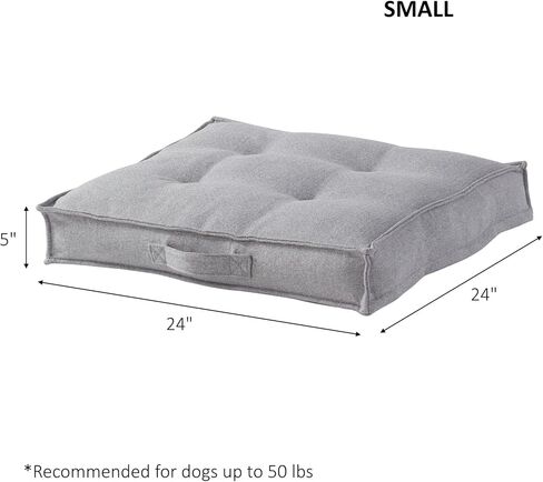 Happy Hounds Milo Square Tufted Pillow Dog Bed, Scarlet, Small (24" x 24") in Kuwait