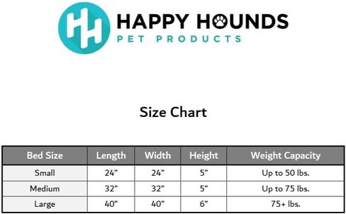 Happy Hounds Milo Square Tufted Pillow Dog Bed, Scarlet, Small (24" x 24") in Kuwait