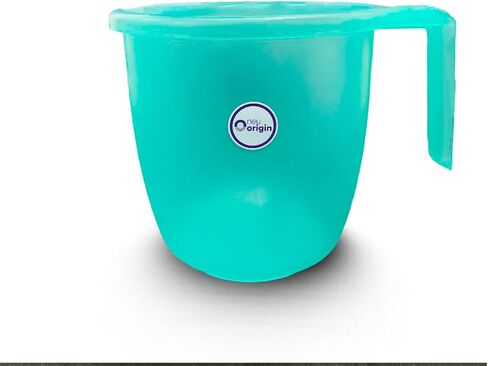 Plastic Mug - 1.5L Capacity for Bathing & Camping, Assorted Colors, Lightweight Design, Durable Handle, Essential Bathroom & Outdoor Accessory, Certified BPA-Free - Versatile Usage in Saudi Arabia