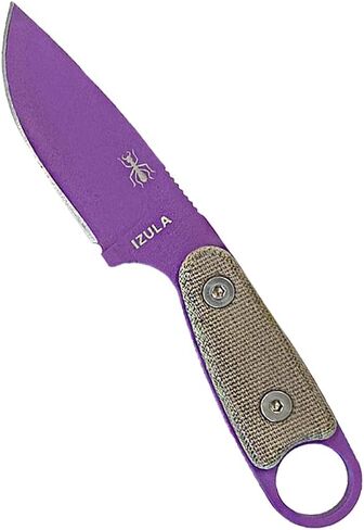 سكاكين ESEE Izula أرجواني - مقبض ميكارتا رمادي مع غمد بوليمر مصبوب ولوحة مشبك in Saudi Arabia