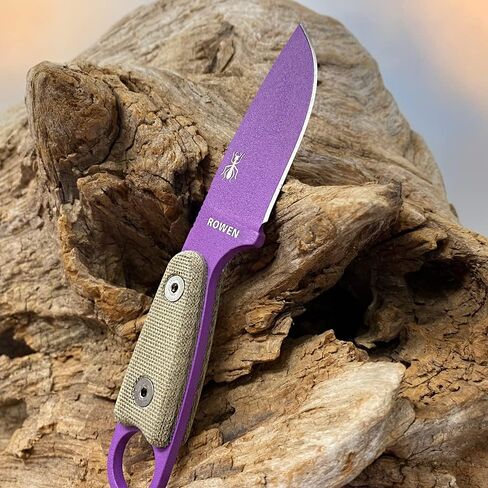 سكاكين ESEE Izula أرجواني - مقبض ميكارتا رمادي مع غمد بوليمر مصبوب ولوحة مشبك in Saudi Arabia