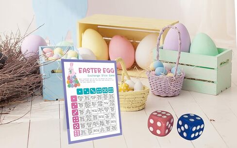 لعبة النرد لتبادل بيض عيد الفصح، لعبة مجموعة عيد الفصح، لعبة حفلة عيد الفصح، ألعاب عيد الفصح الممتعة، لعبة تمرير بيضة عيد الفصح، لعبة مبادلة بيض عيد الفصح -CD02 in Kuwait