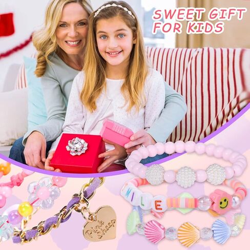 PinkSheep الخرز سوار يونيكورن سوار للأطفال الفتيات سحر سوار الصداقة سوار 10 قطعة حزب صالح in Kuwait