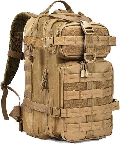 Miramrax Small Tactical Backpack Military Daypack - 30L Backpack for Men Molle Assault Pack Bug Out Bag for Hiking Camping (Grey) in Kuwait
