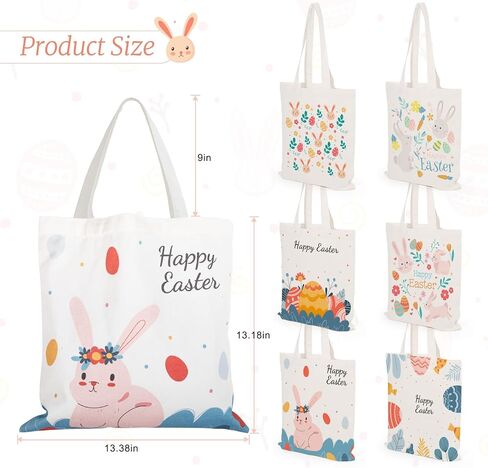 3 قطع من أكياس هدايا عيد الفصح من TYL&TYS، وسلال عيد الفصح للأطفال، وحقائب هدايا لتغليف الهدايا، والألعاب، ومستلزمات الحفلات، وحقيبة حمل قماشية لسلال عيد الفصح، وصيد البيض، وأعياد ميلاد الربيع in Kuwait