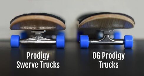 شاحنات Teak Tuning Prodigy Swerve Fingerboard، لون أخضر - عرض 34 مم - دبوس رئيسي مقلوب - شكل ومظهر ومكونات احترافية in Saudi Arabia