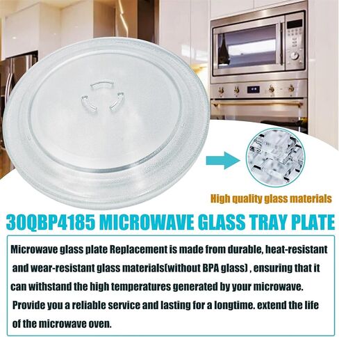 30QBP4185 لوحة استبدال الميكروويف للوحة ميكروويف ويرلبول 4393799 PS373741 AP3130793-يقيس قطر 11-15/16 بوصة in Kuwait