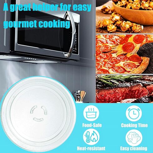 30QBP4185 لوحة استبدال الميكروويف للوحة ميكروويف ويرلبول 4393799 PS373741 AP3130793-يقيس قطر 11-15/16 بوصة in Kuwait