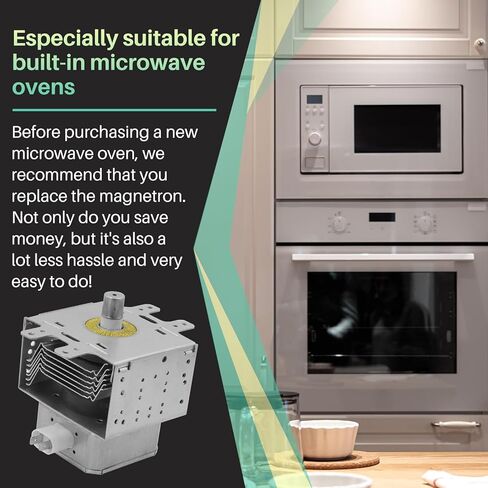 OM75P-21-ESGN WB27X11079 ميكروويف مغناطيسي، متوافق مع سلسلة Samsung ME وSMH، سلسلة فرن Kenmore 40 وGE، يستبدل الأجزاء 2095592 AP4502427 PS4251316 EAP4251316 WB27T10545 1556155 AH2370172 in Kuwait