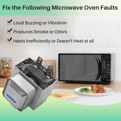 OM75P-21-ESGN WB27X11079 ميكروويف مغناطيسي، متوافق مع سلسلة Samsung ME وSMH، سلسلة فرن Kenmore 40 وGE، يستبدل الأجزاء 2095592 AP4502427 PS4251316 EAP4251316 WB27T10545 1556155 AH2370172 in Kuwait