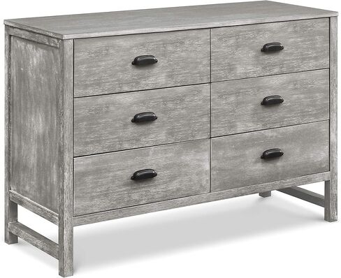 DaVinci Fairway 6-Drawer Double Dresser in Cottage Grey in Saudi Arabia
