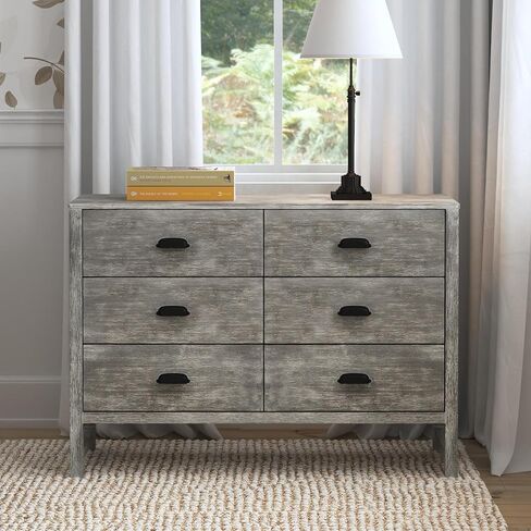 DaVinci Fairway 6-Drawer Double Dresser in Cottage Grey in Saudi Arabia