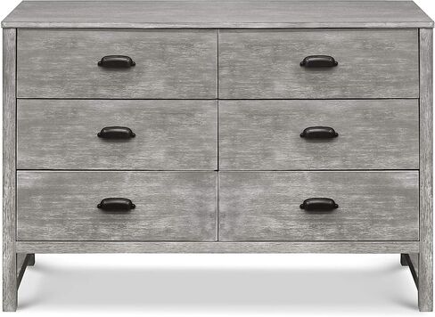 DaVinci Fairway 6-Drawer Double Dresser in Cottage Grey in Saudi Arabia
