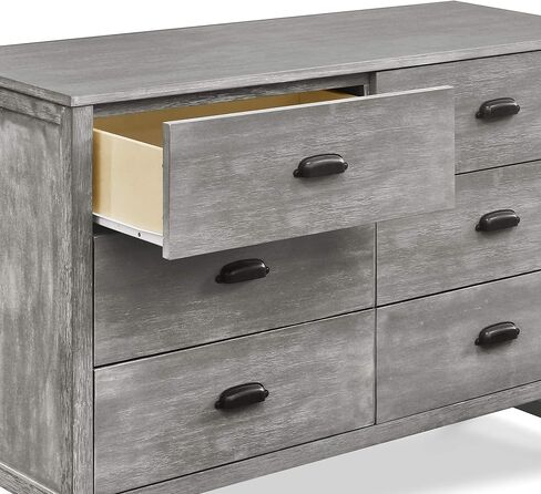 DaVinci Fairway 6-Drawer Double Dresser in Cottage Grey in Saudi Arabia