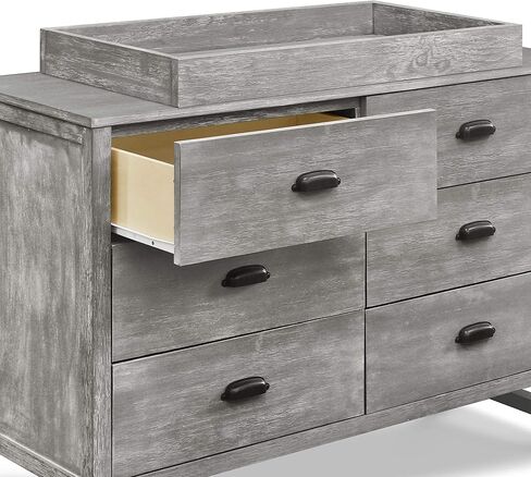 DaVinci Fairway 6-Drawer Double Dresser in Cottage Grey in Saudi Arabia