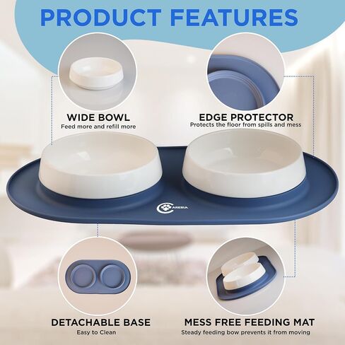 Premium Ceramic Dog Bowls: Spill-Proof, Durable, & Eco-Friendly Feeding Solution for Your Furry Friends in Kuwait