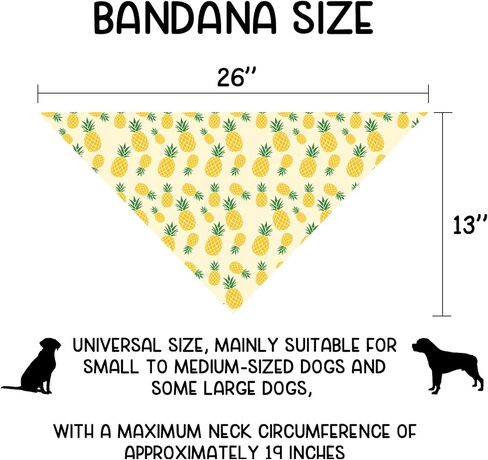 الصيف الكلب عصابات الأناناس الكلب عصابات مثلث المرايل للكلاب الصغيرة المتوسطة مضحك جرو باندانا صور الدعامة الحيوانات الأليفة وشاح الملحقات لمحبي الكلاب الأليفة الهدايا in Kuwait