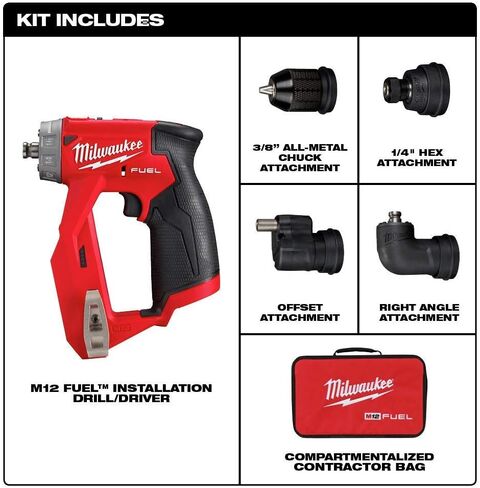 Milwaukee 2505-20 M12 FUEL Installation Drill/Driver (الأداة فقط) (متجدد) in Saudi Arabia