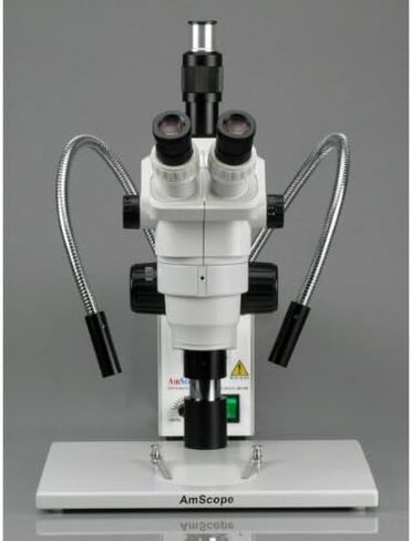 AmScope ZM-1TW3-FOD-10M مجهر تكبير ستيريو ثلاثي العينيات رقمي احترافي، عدسات EW10x وEW25x، تكبير 2X-225X، هدف تكبير 0.67X-4.5X، ضوء ألياف ضوئية مزدوج الرقبة، حامل طاولة كبير على شكل عمود، 110 فولت- 240 فولت، يشمل 0.3x و2.0 in Saudi Arabia