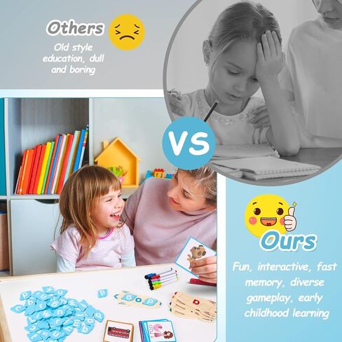 CVC Word Games 143pcs Flashcard CVC Word Reading Spelling Games Easter Basket Stuffer Montessori Educational Toy Easter Gifts for Kids 2 3 4 5+ Years Old in Saudi Arabia