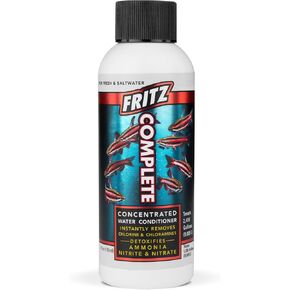 Fritz Aquatics Fritz Complete Water Conditioner/Dechlorinator Instantly Removes Chlorine & Chloramines/Detoxifies Nitrite & Nitrate for Fresh & Salt Water Aquariums (16-Ounce)