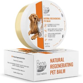 BenePura Dog Paw Balm 1.35 Fl. Oz - Natural Paw Balm for Dogs, Lick Safe and Unscented - Dog Balm for Paws and Nose, Cat Paw Balm, Puppy Paw Balm - Dog Nose Balm, Paw Moisturizer for Dogs