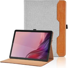 Case for Lenovo Tab P12/Xiaoxin Pad Pro 12.7 Inch 2023 (TB370FU) - PU Leather Business Folio Case with Pocket, Auto Wake/Sleep Smart Tablet Cover,Black