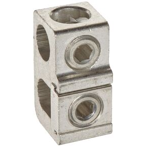 Morris Products 91018 Aluminum Parallel & Tee Tap Connectors Main: 250-1/0 Tap: 250-#6, 1-Pack