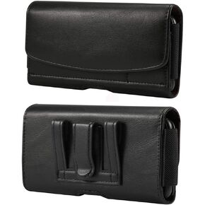 Cell Phone Belt Clip Case Smartphone Holster Pouch Cellphone Holder for OnePlus Nord N20 5G/ 9/8/ Galaxy A51/ A52/ A53/ A33/ A10s/ S9/ Moto Edge 2022/ BLU View 3/ Bold N2/ iPhone 14 Pro Max/ 14 Plus