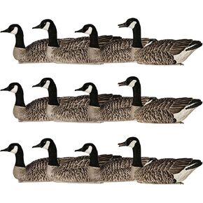 AVIAN-X Topflight Honkers Durable Realistic Hunting Floating Canadian Goose Decoys, Pack of 4, AVX9040