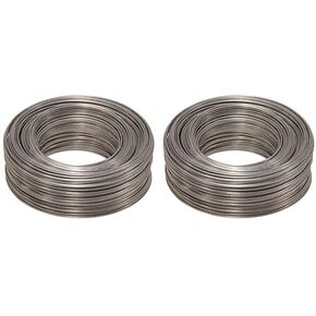 Steel 20 Gauge Galvanized Hobby Wire, 20 x 175', Silver, Corrosion Resistant, 15 lbs. Capacity