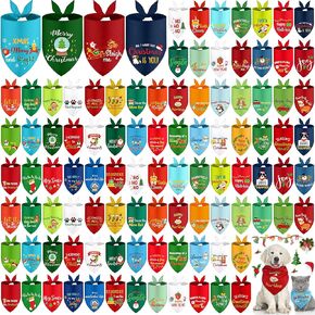 100 Pcs Fall Thanksgiving Dog Bandana Bulk with Sayings Pet Triangle Scarf Bibs Washable Puppy Kerchief Adjustable Grooming Supplies for Small Medium Large Dog Cat Costume Accessories in Kuwait