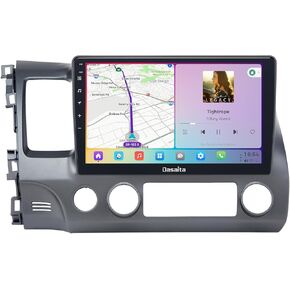 8GB+256GB Head Unit for Honda Civic 2007-2011 with Carplay & Android Auto, 10.2" QLED Display, Android 13 Radio, DTS, 4G LTE/5G WiFi, BT 5.0, AM/FM, HD Video Output, Gyroscope, Vivid13
