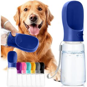 Mr. Pen- Dog Water Bottle, 19 oz, Large, Navy Blue, Portable Dog Water Bottle Dispenser, Dog Travel Water Bottle, Travel Dog Water Bottle Portable Water Bottle for Dogs On The Go, Pet Water Bottle