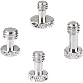 Camera Screw with 1/4"-20 & 3/8"-16 for Camera Quick Release Plate(4 Pieces)