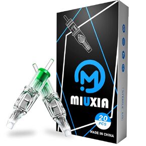 MIUXIA Tattoo Cartridge Needles 20Pcs Assorted Mixed Tattoo Needle Cartridges 1209RS Disposable Membrane for Tattoo Pen Kit Tattoo Supply……