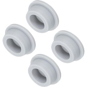 MECCANIXITY High Temp Silicone Plug Mount Dia 30mm/1.18 Inch T Shaped Rubber Stopper Hole Plugs for Powder Coating Plating Waterproof Sealing Plugs Grey Pack of 4(OD 36mm/1.42 Inch)