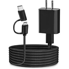 2 in 1 USB Wall Charger Cable Charging Cord Compatible for Tandem t:Slim X2 Insulin Pump, Tandem Mobi Insulin Pumps, for Tandem Diabetes Care Charger Cord