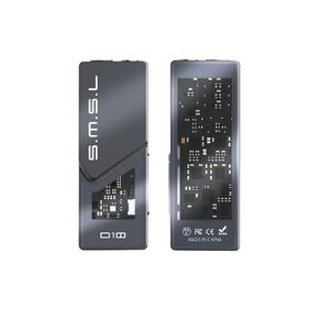 AOSHIDA SMSL D10 USB C to AUX Headphone Amp 2 x CS43131 Chip Dongle DAC Amp 3.5mm/4.4mm Balanced Headphone Jack DSD256 32Bit/384kHz High Resolution Headphone Amp for Phone PC Laptop iPad(Black)
