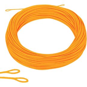 M MAXIMUMCATCH Maxcatch Double Taper Floating Fly Fishing Line: 2-8F, 100 ft in Orange or Moss Green