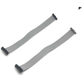 2-Pack 16 Pins 30 cm 12 Inches 1.27mm 0.05" 16P 2x8 F/F Mini Female IDC SWD Cable Connector 0.635mm 0.25" Pitch 16 Conductors (16P-FF-30cm-2PK)