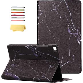 for Samsung Galaxy Tab A 8.0 inch 2019 Case (SM-T290/ SM-T295/T297) Ultra Thin Lightweight Trifold Stand Multi-Angle Viewing Folio Cover PU Leather Hard Back Shockproof Shell, Gold Marble